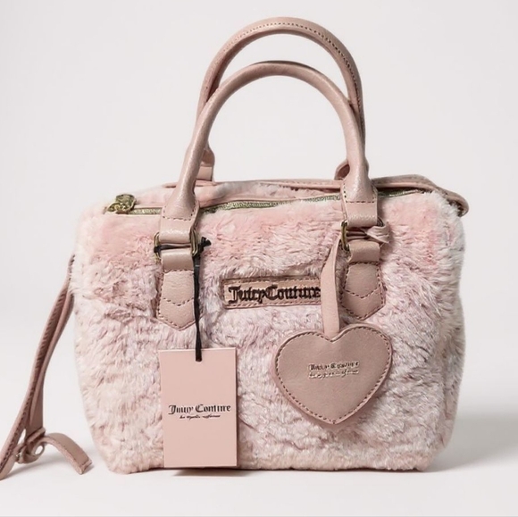 Juicy Couture Faux Fur Taffy Satchel. Nwt - Picture 1 of 6